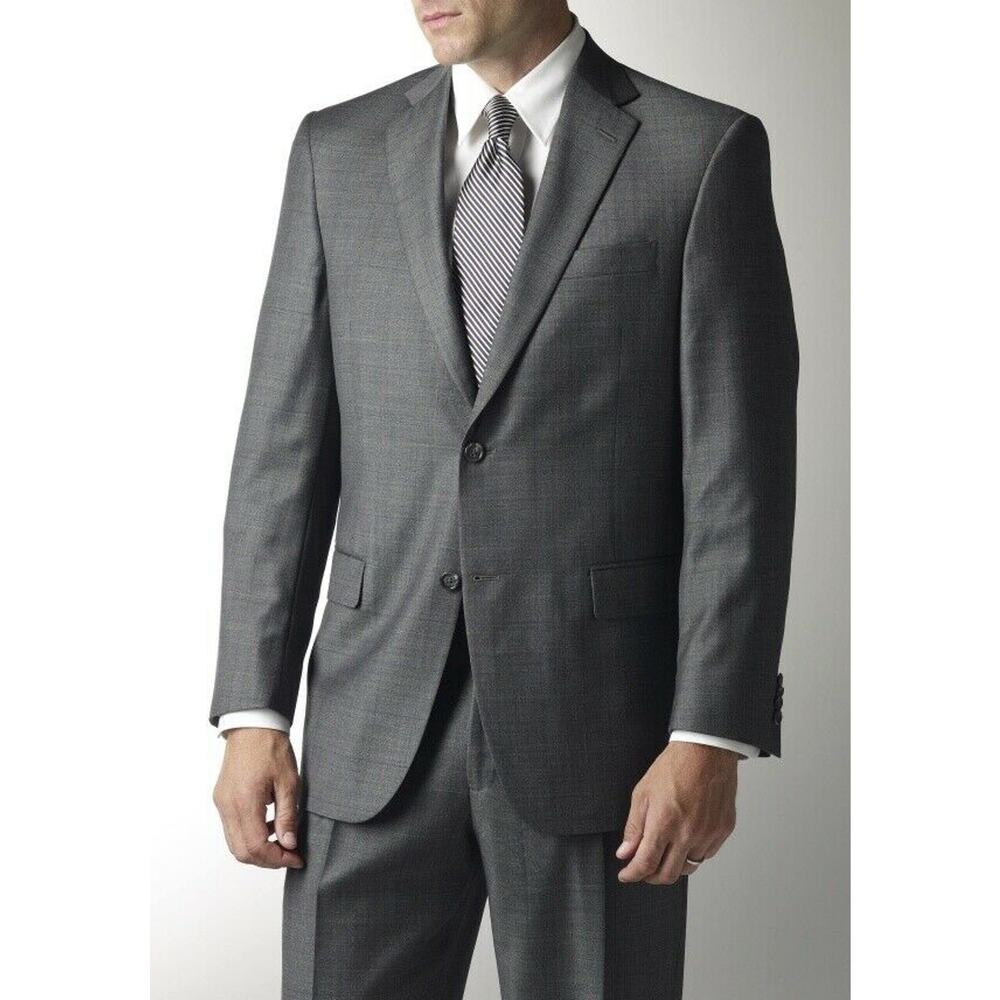 Hart Schaffner Marx 2 Button Sharkskin Blazer 38Long
